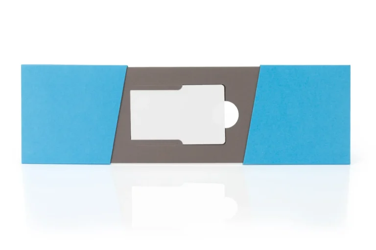 Schiebeschachtel für eine Karte (geöffnet)