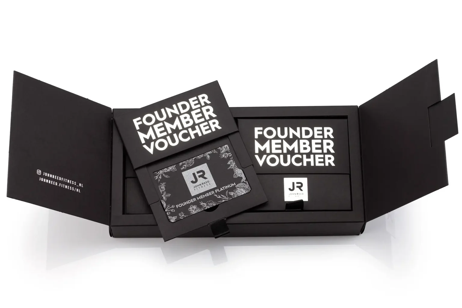 Magnetbox mit Salonöffnung und einem geöffnetem Top Slider Card