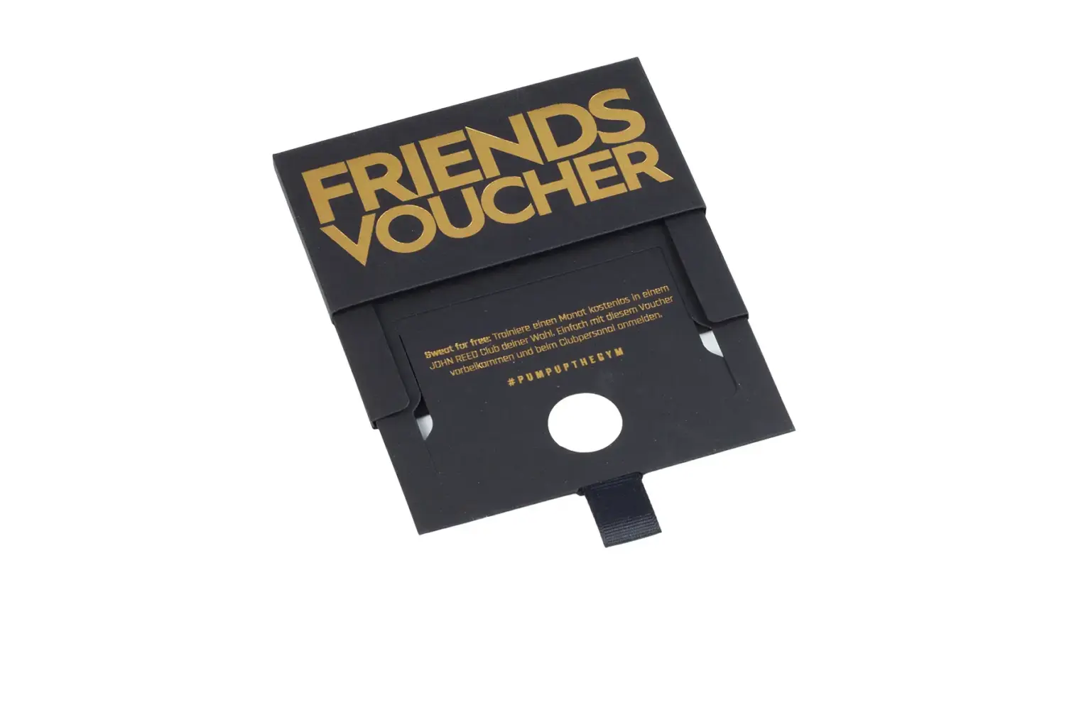 geöffnete Schiebeverpackung top slider