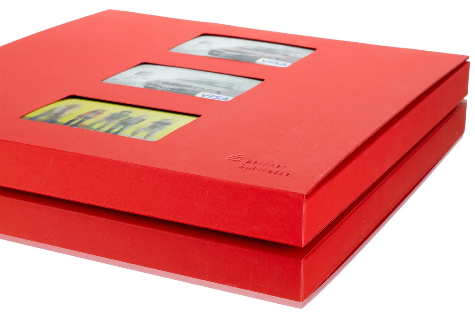 Thekenaufsteller für Kreditkarten (Detail)