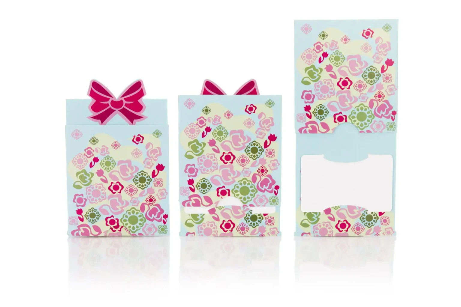 Schiebeverpackung für eine Gutscheinkarte