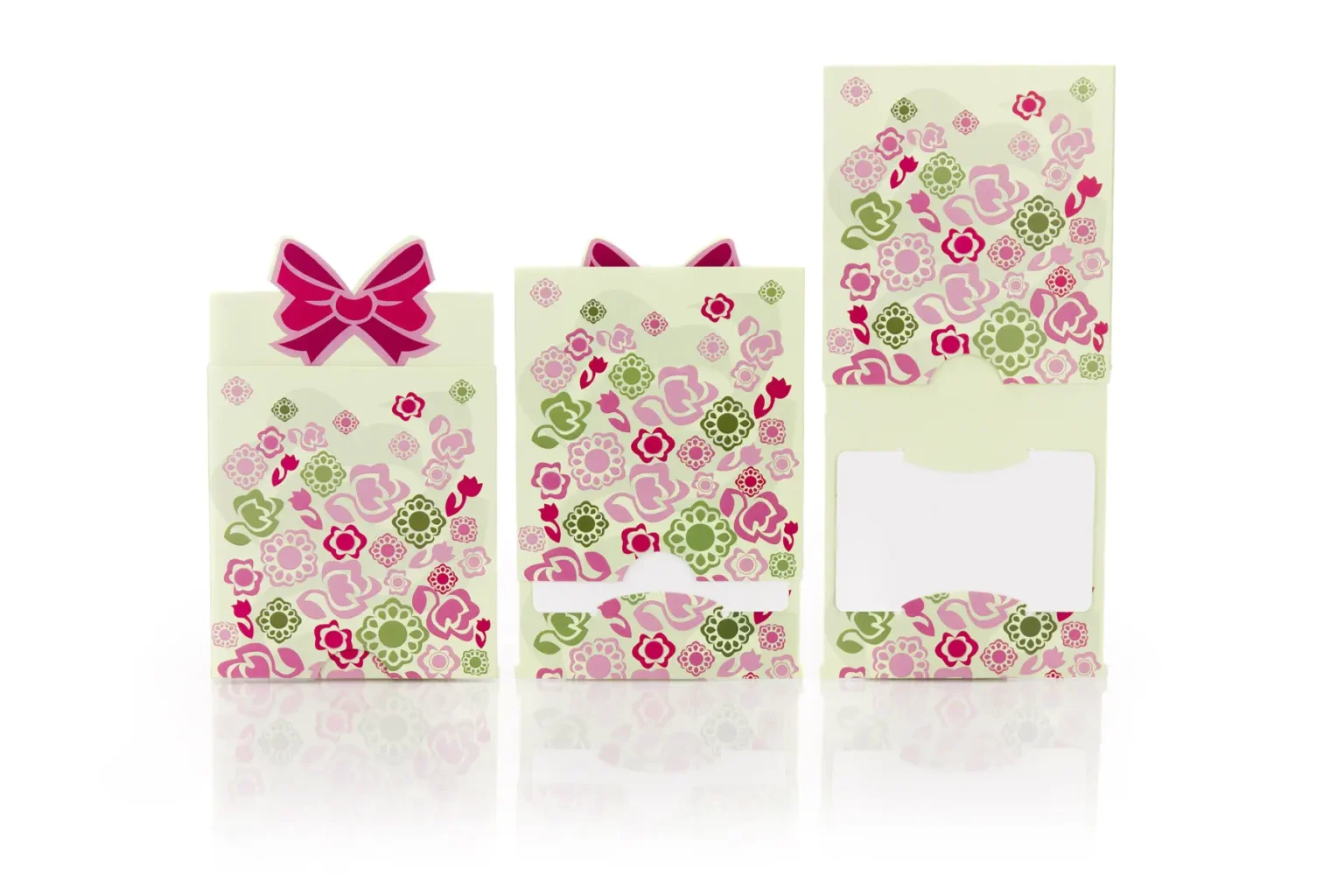 Schiebeverpackung für eine Gutscheinkarte