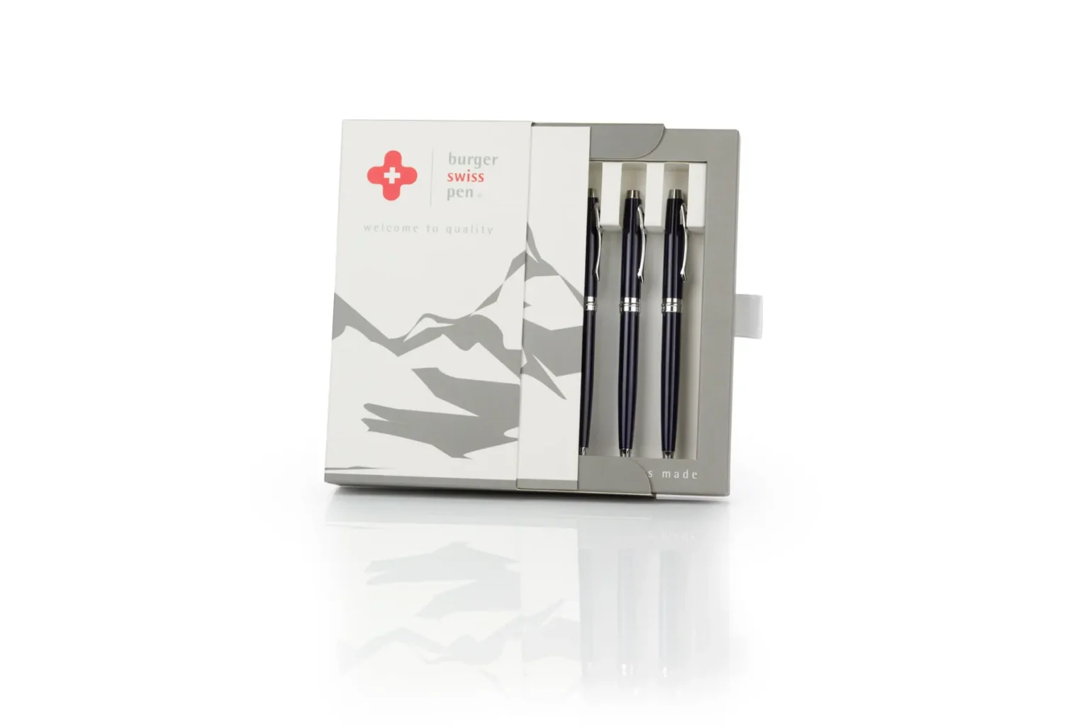 Schiebeschachtel für Stifte (teilweise geöffnet)