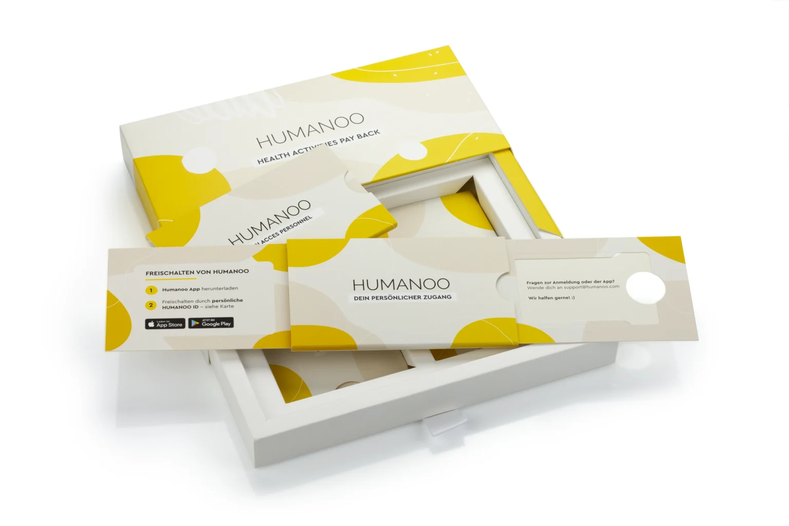 Schiebeverpackung mit Schiebeschachtel für Mitgliedskarte